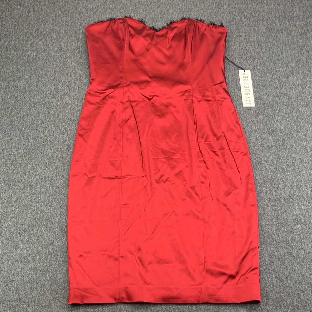 NEW JAYGODFREY Strapless Mini Cocktail Dress Sweetheart Neckline Bodice - Size 8